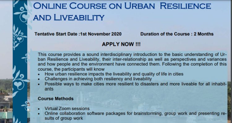 Urban Resilience and Liveability