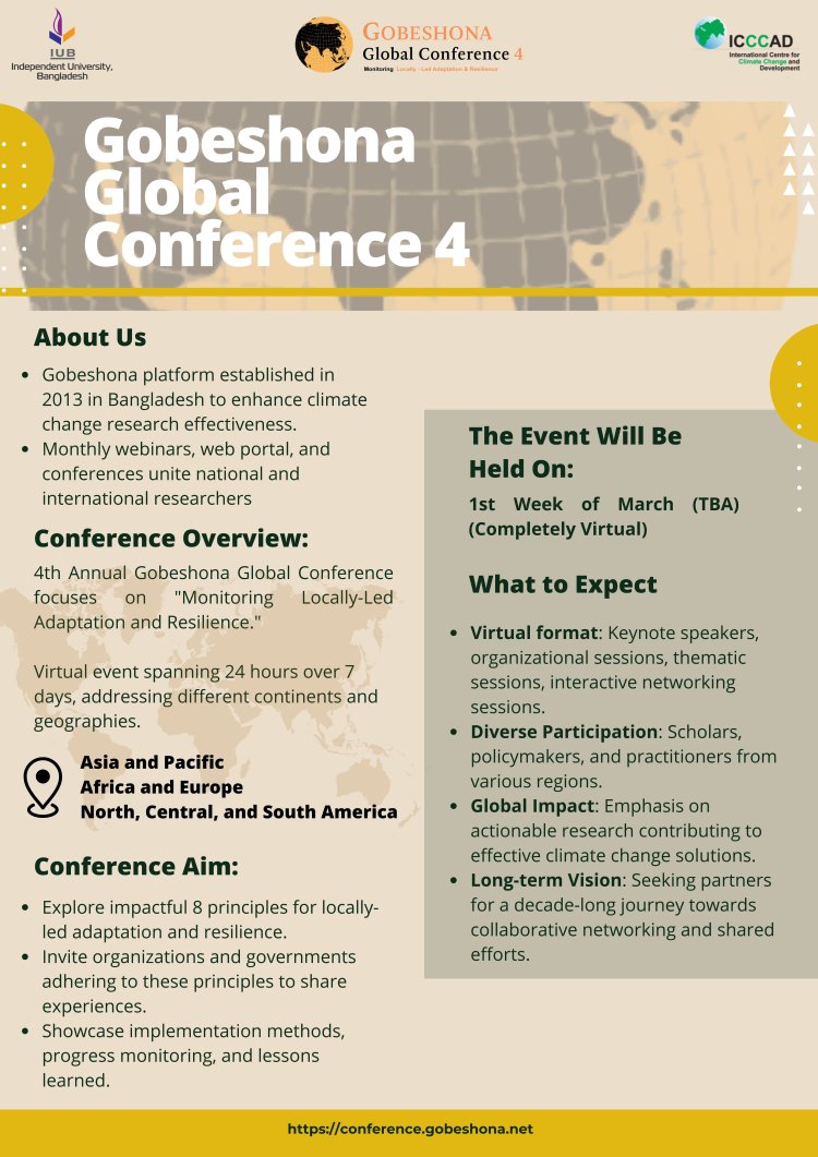 4th Gobeshona Global Conference