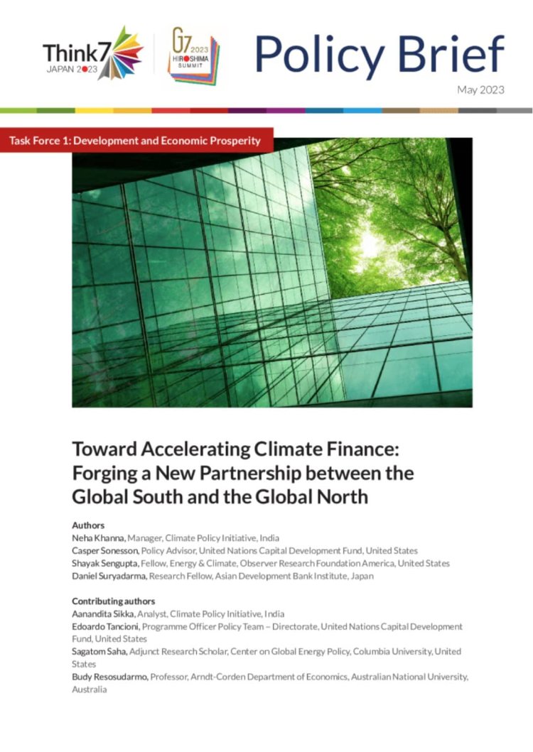 Toward Accelerating Climate Finance: Forging a New Partnership between the Global South and the Global North