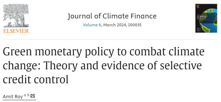 Green monetary policy to combat climate change: Theory and evidence of selective credit control
