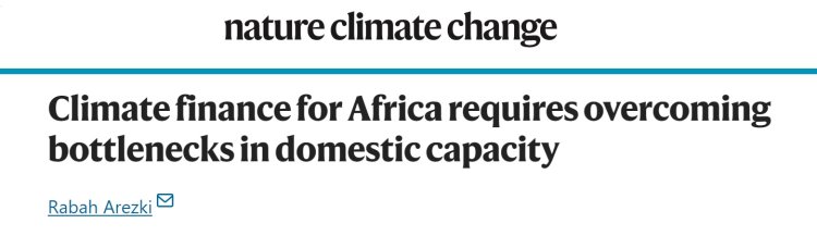 Climate finance for Africa requires overcoming bottlenecks in domestic capacity